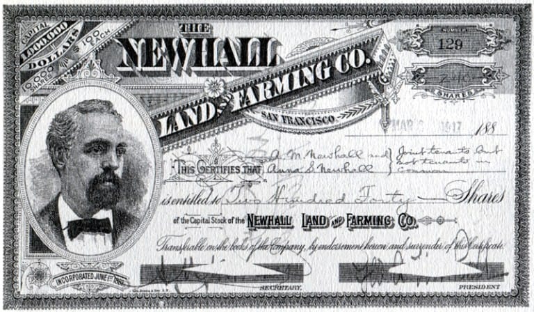 Newhall Land and Farming Co. Formed
